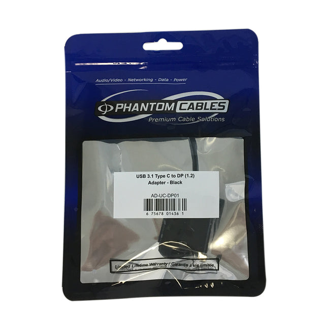 CableChum® offers the USB 3.1 Type C to DP (1.2) Adapter - Black