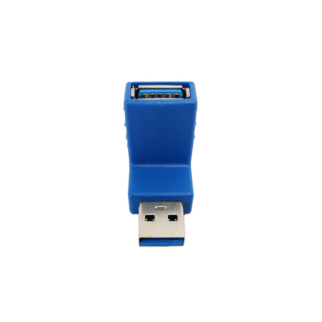 CableChum® offers the USB 3.0 A Male to A Female 90 degree Adapter - Blue