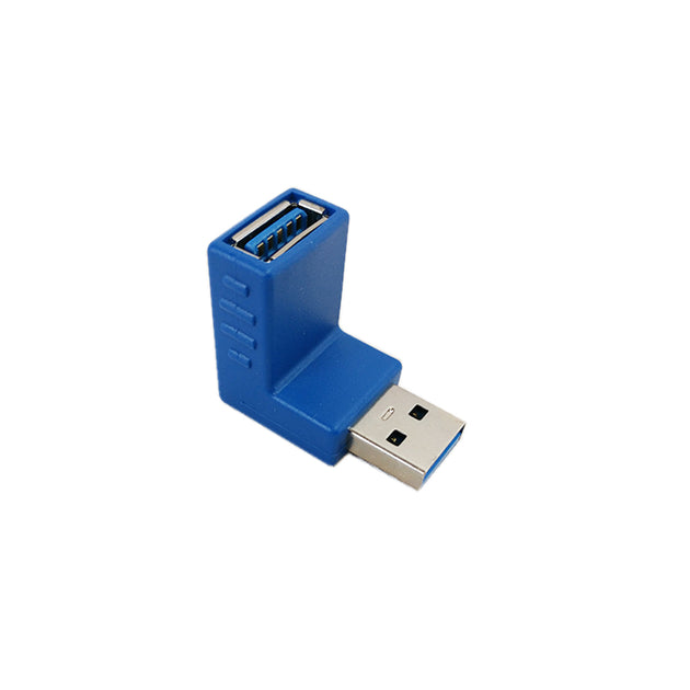 CableChum® offers the USB 3.0 A Male to A Female 90 degree Adapter - Blue