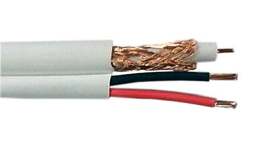RG59 Coax + 2C 18AWG Siamese Bulk Cable CMP Plenum