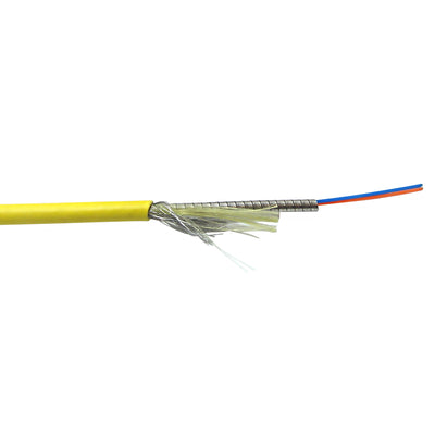 CableChum® offers Corning 28e+ 9 Micron 2-Fiber Single-Mode Plenum Armored OFNP - Yellow