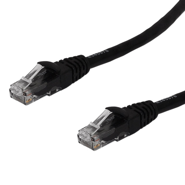 RJ45 Cat6 550MHz Molded Patch Cable - BLACK