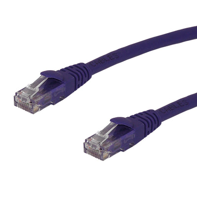 RJ45 Cat6 550MHz Molded Patch Cable - PURPLE