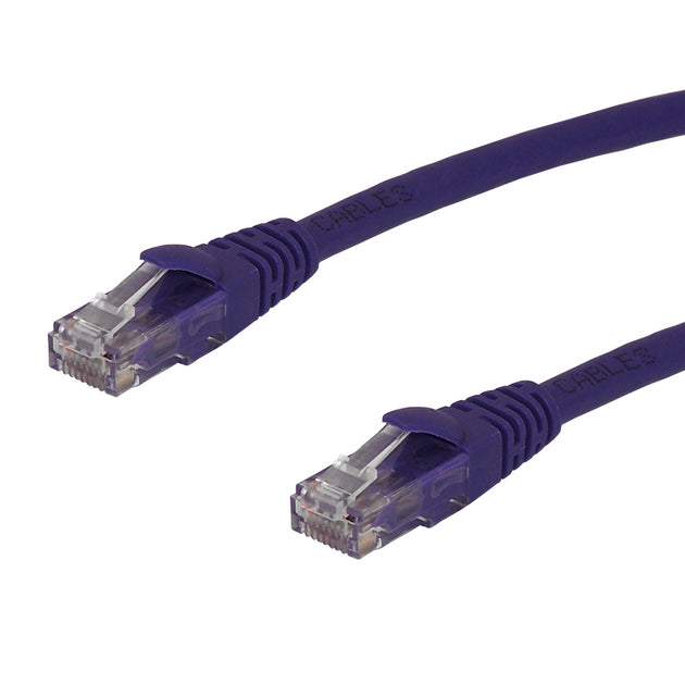 RJ45 Cat6 550MHz Molded Patch Cable - PURPLE
