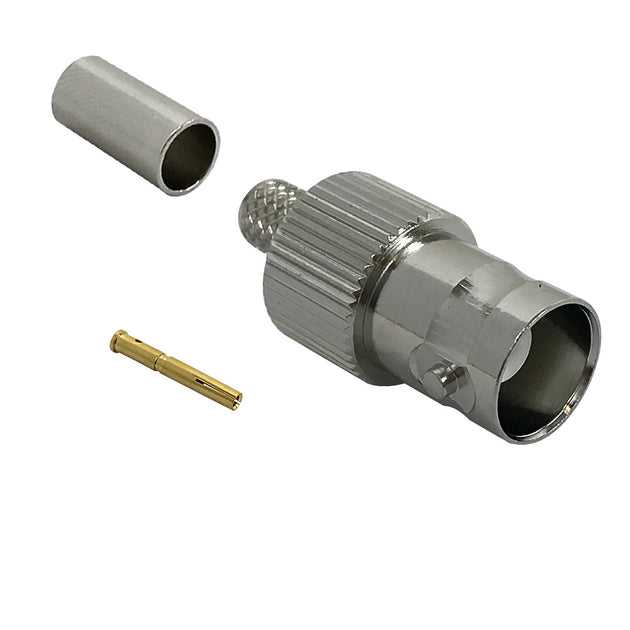 CableChum® offers BNC Female Crimp Connectors for LMR-240 50 Ohm