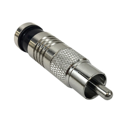 CableChum® offers the RCA Male Compression Connector for RG6 Quad Shield - Pack of 10 