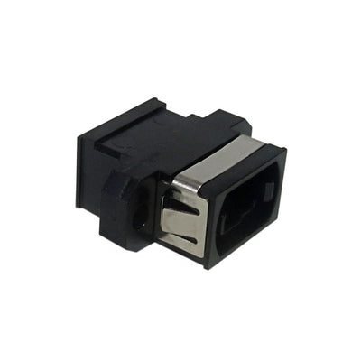 CableChum® offers the MPO Fiber Coupler for Straight Wiring (Key Up - Key Down) Panel mount - Black