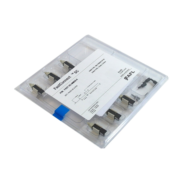 CableChum® offers the FASTCONNECT SC MM OM2 Black Connector - 6 Pack