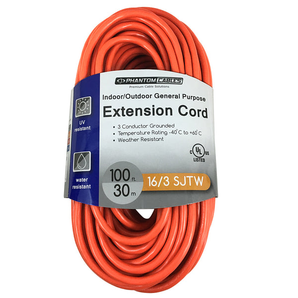 50' All Season Weatherproof Outdoor Extension Cord