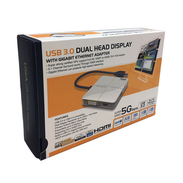 CableChum® offers USB 3.0 to HDMI, DVI or VGA adapters