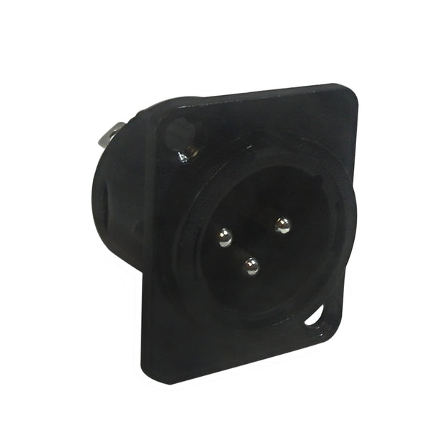 CableChum® offers the XLR Male to Solder D-Cut - Black