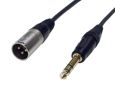 CableChum® offers XLR Male to 1/4 inch TRS Male Balanced Audio Premium Cable FT4