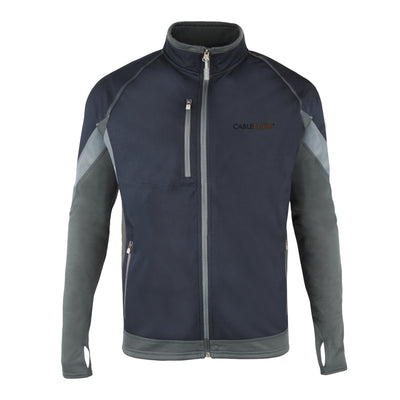 CableChum® offers Elevate Men's Hybrid Softshell Jacket - blue