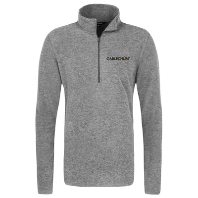 CableChum® offers Port Authority® Heather Microfleece Pullover - Grey