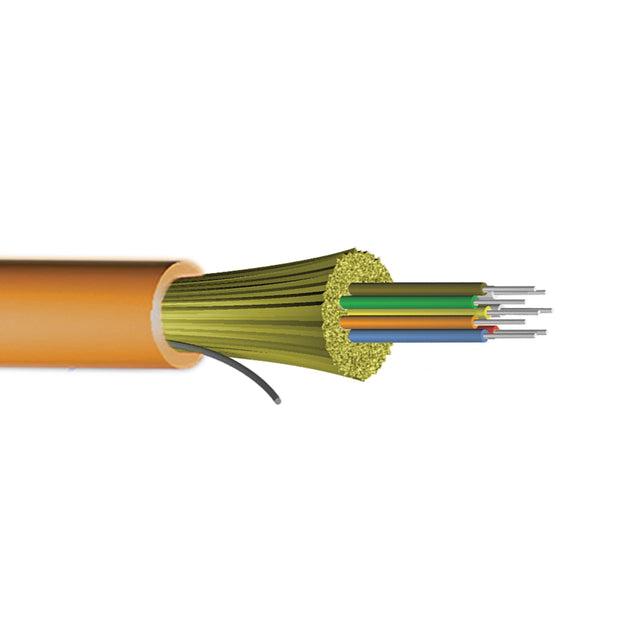 CableChum® offers Corning InfiniCor OM1 62.5 Micron 6-Fiber Multi-Mode I/O AFL OFNR - Orange