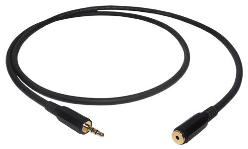 CableChum® offers PREMIUM 2.5mm Female To 3.5mm Male Cable 24AWG FT4 - Black