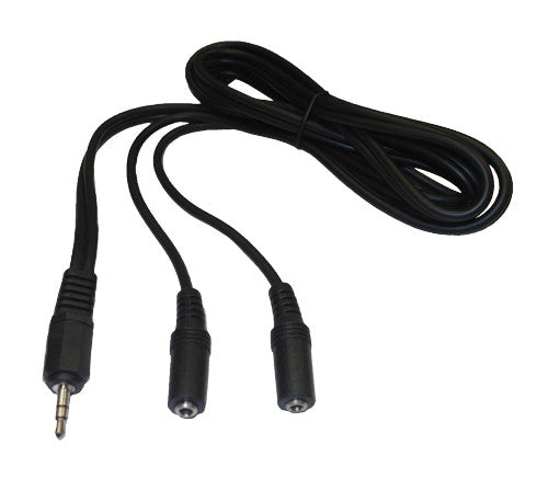3.5mm Stereo Male to 2 x 3.5mm Stereo Female Adapter 6 Feet