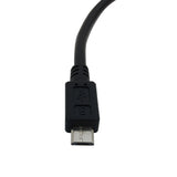 CableChum® offers this USB OTG (On-The-Go) adapter cable consists of a USB A female on one end to a USB micro B male on the other.