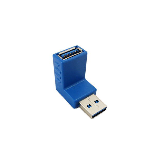 CableChum® offers the USB 3.0 A Male to A Female 270 degree Adapter - Blue