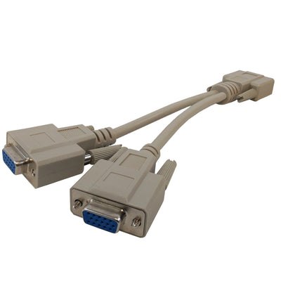 CableChum® offers the VGA Splitter Cable HD15 Male to 2x HD15 Female