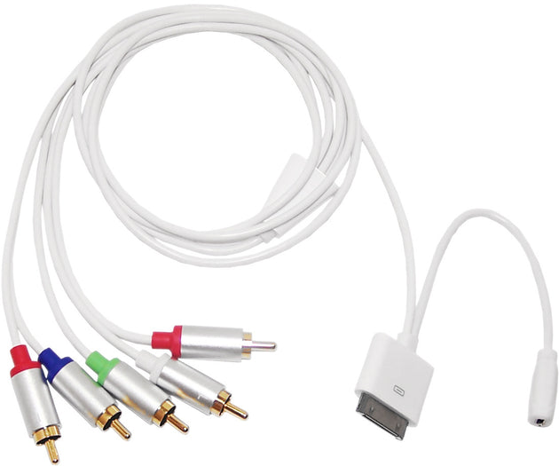 CableChum® offers iPhone to Component + Audio Cable & Micro USB Female - White