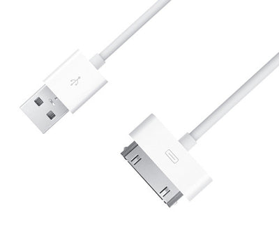 Apple iPhone 30-pin to USB Charge/Sync MFi cable - White