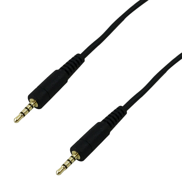 2.5mm 4C male to 2.5mm 4C male 28AWG FT4 - Black