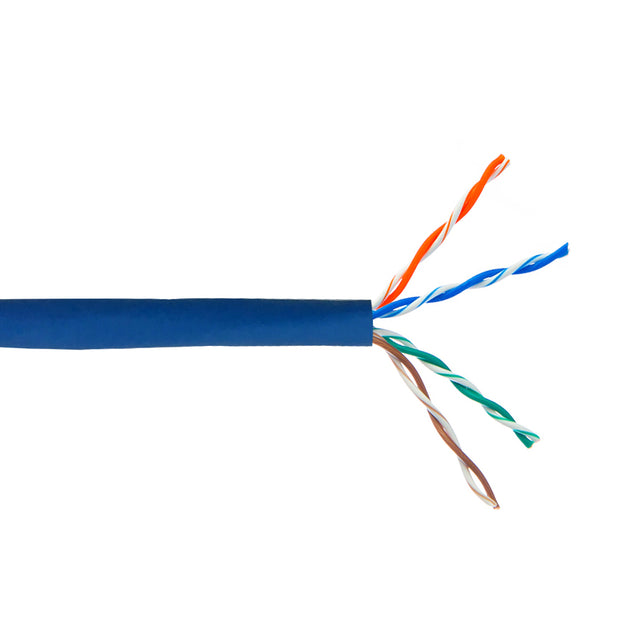 CableChum® offers CAT5E - 4 Pair 350MHz Solid UTP FT4-CMR Bulk Cable - blue