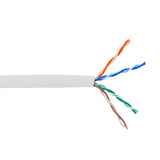 CableChum® offers CAT5E - 4 Pair 350MHz Solid UTP FT4-CMR Bulk Cable - white