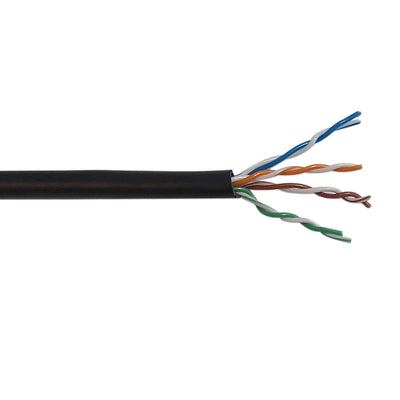 CableChum® offers CAT5E 4 Pair 350MHz Solid UTP FT6-CMP Bulk Cable - black