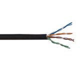 CableChum® offers CAT5E 4 Pair 350MHz Solid UTP FT6-CMP Bulk Cable - black