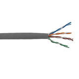 CableChum® offers CAT5E 4 Pair 350MHz Solid UTP FT6-CMP Bulk Cable - grey