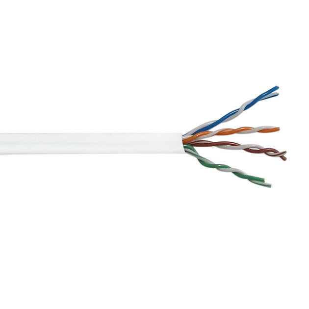 CableChum® offers CAT5E 4 Pair 350MHz Solid UTP FT6-CMP Bulk Cable - white