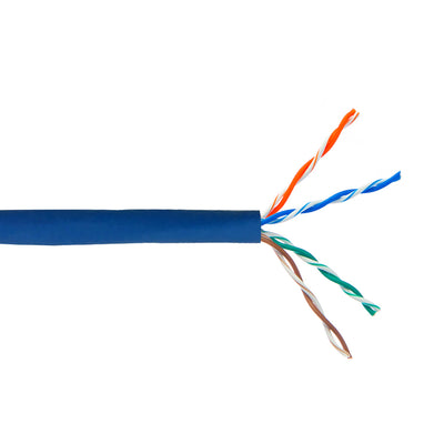 CableChum® offers CAT5E - 4 Pair 350MHz Stranded UTP FT4-CMR Bulk Cable - blue