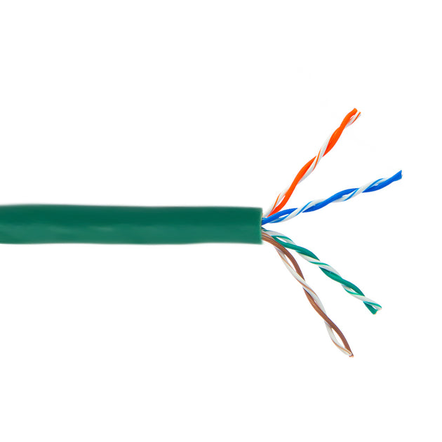CableChum® offers CAT5E - 4 Pair 350MHz Stranded UTP FT4-CMR Bulk Cable - green