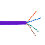 CableChum® offers CAT5E - 4 Pair 350MHz Stranded UTP FT4-CMR Bulk Cable - purple