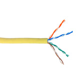 CableChum® offers CAT5E - 4 Pair 350MHz Stranded UTP FT4-CMR Bulk Cable - yellow