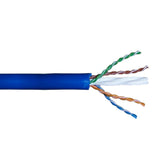 CableChum® offers CAT6A - 4 Pair Cat6a 10gig Solid UTP FT4-CMR Bulk Cable - blue