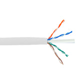 CableChum® offers CAT6A - 4 Pair Cat6a 10gig Solid UTP FT4-CMR Bulk Cable - white