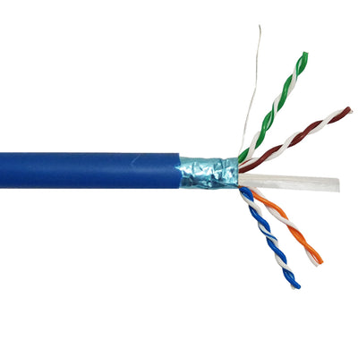 CableChum® offers CAT6A - 4 Pair 10gig Solid STP FT6-CMP Bulk Cable