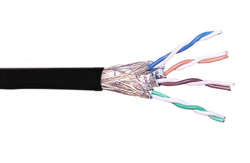CableChum® offers CAT6A - 4 Pair Stranded (SSTP) FT4-CMR Bulk Cable - black