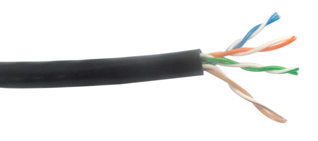 CableChum® offers CAT6A - 4 Pair Stranded UTP FT4-CMR Bulk Cable - black