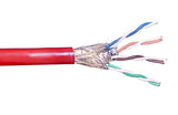 CableChum® offers CAT6A - 4 Pair Stranded (SSTP) FT4-CMR Bulk Cable - red