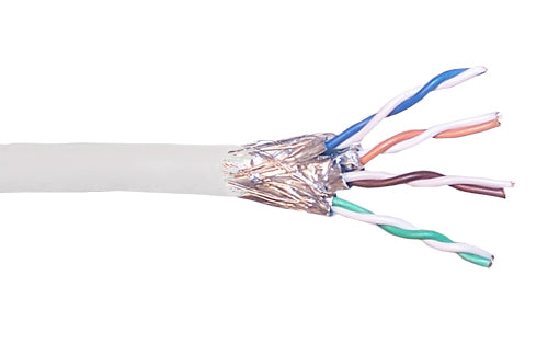 CableChum® offers CAT6A - 4 Pair Stranded (SSTP) FT4-CMR Bulk Cable - white