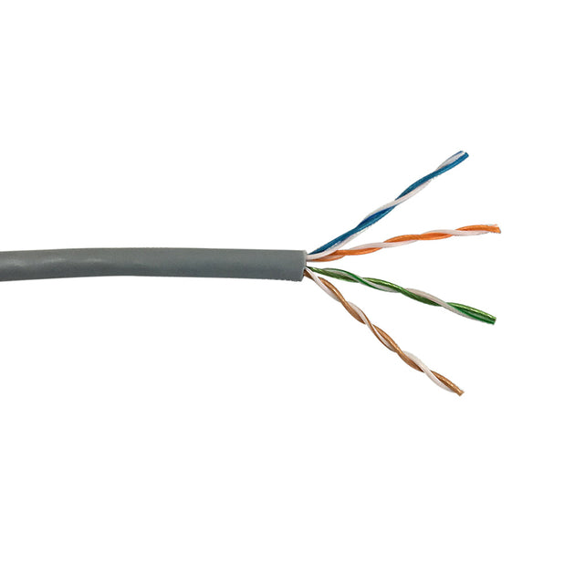 CableChum® offers CAT6A - 4 Pair 10Gig UTP stranded 28AWG ultra-thin bulk cable FT4  - grey