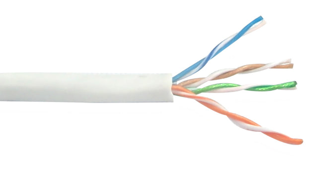 CableChum® offers CAT6A - 4 Pair 10Gig UTP stranded 28AWG ultra-thin bulk cable FT4  - white