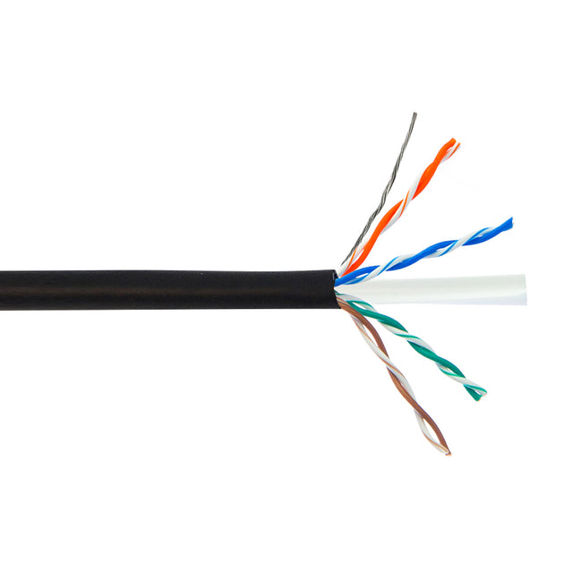 CableChum® offers CAT6 - 4 Pair 550MHz Solid UTP FT4-CMR Bulk Cable - black