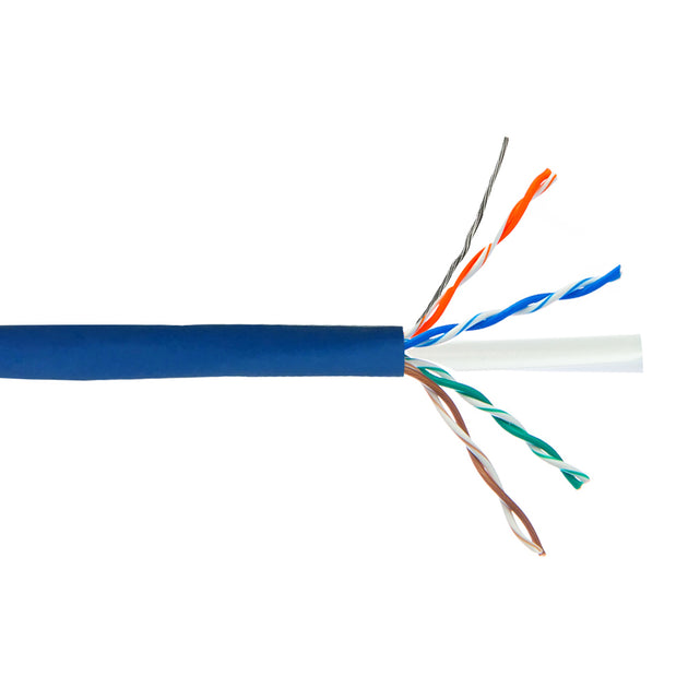 CableChum® offers CAT6 - 4 Pair 550MHz Solid UTP FT4-CMR Bulk Cable - blue