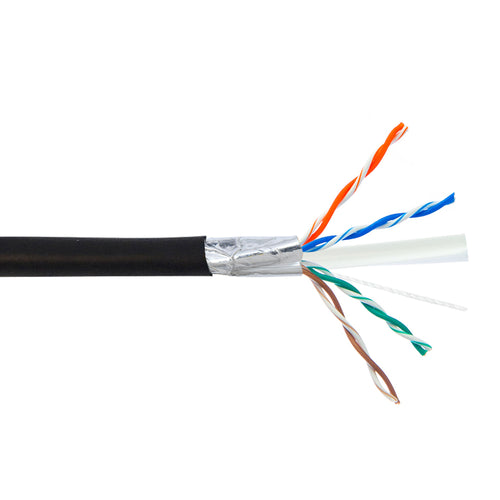 CableChum® offers CAT6 - 4 Pair DIRECT BURIAL 550MHz FTP Solid UV Bulk Cable
