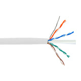 CableChum® offers CAT6 - 4 Pair 550MHz Solid UTP FT4-CMR Bulk Cable - white